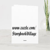 Halloween Song book Grußkarte Karte (Rückseite)