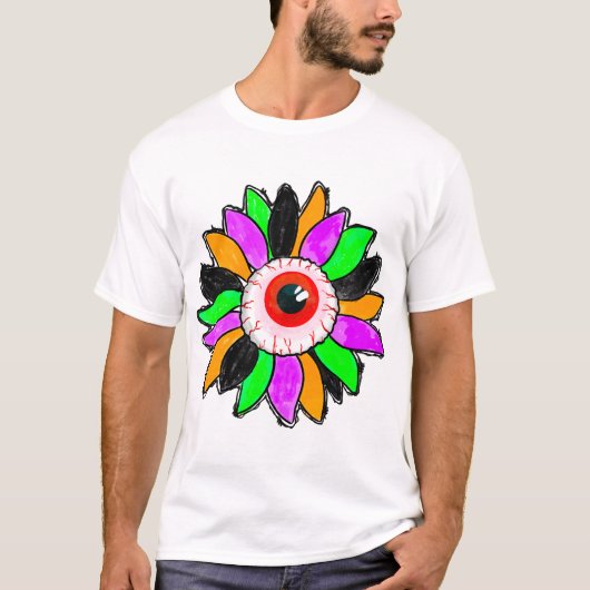 Halloween Sonnenblume T-Shirt (Vorderseite)