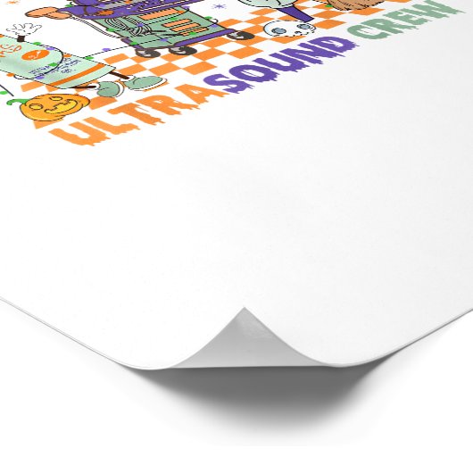 Halloween Sonography Retro Tis The Season Ultrasou Poster (Ecke)