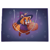 Halloween Space Panda Große Geschenktüte (Vorderseite)