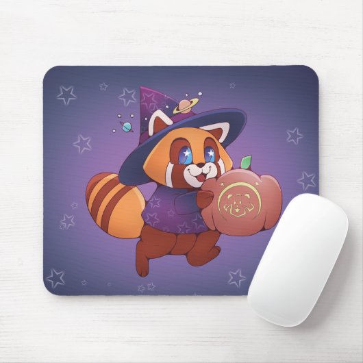 Halloween Space Panda Mousepad (Mit Mouse)