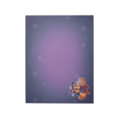 Halloween Space Panda Notizblock (Rotiert)