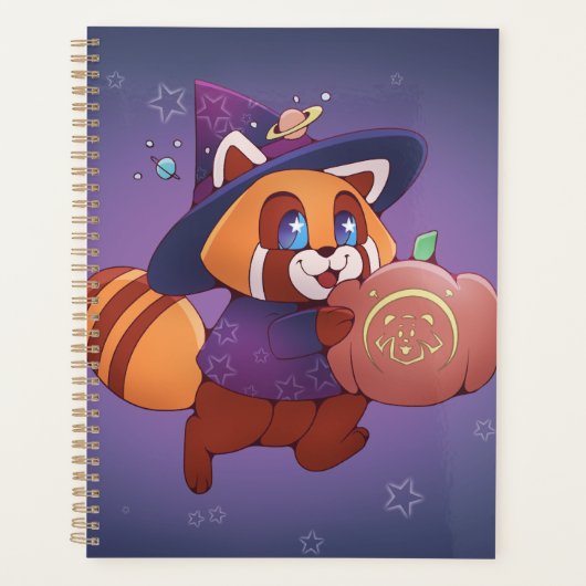 Halloween Space Panda Planer (Vorderseite)