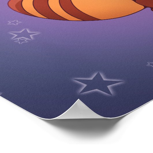 Halloween Space Panda Poster (Ecke)