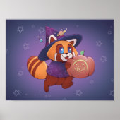 Halloween Space Panda Poster (Vorne)