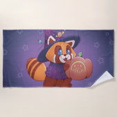 Halloween Space Panda Strandtuch (Vorderseite)