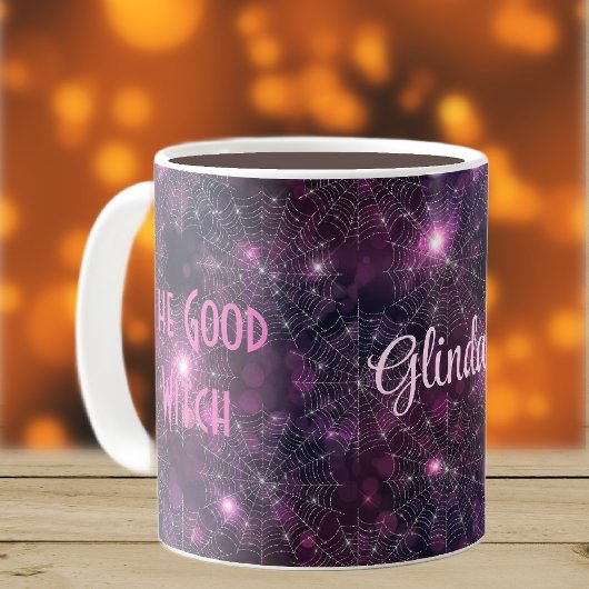 Halloween Sparkling Spider Webs 11oz Kaffeetasse