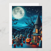 Halloween Spaß Einladung (Vorne/Hinten)