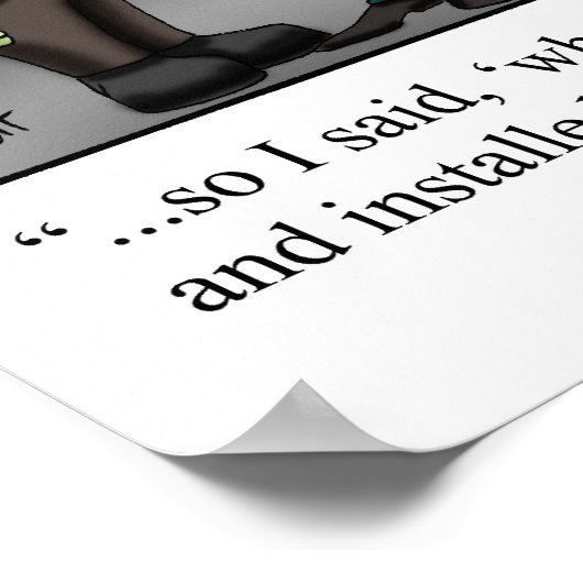 Halloween Spaß Frankenstein Poster (Ecke)