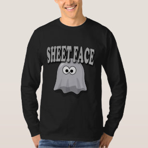 Halloween Spaß Ghost Sheet Face T-Shirt