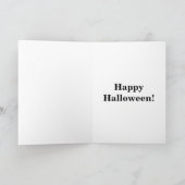 Halloween-Spaß-Grußkarte Karte (Innenseite)