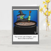 Halloween-Spaß-Grußkarte Karte (Gelbe Blume)