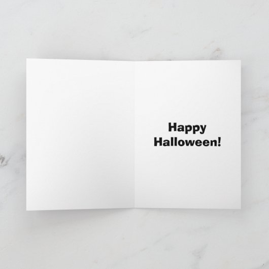 Halloween-Spaß-Grußkarte Karte (Innenseite)