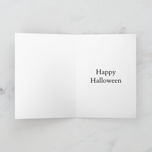 Halloween-Spaß-Grußkarte Karte (Innenseite)