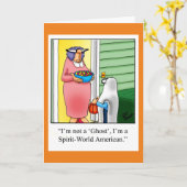 Halloween-Spaß-Grußkarte Karte (Gelbe Blume)