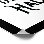 Halloween Spaß | Hexen Reiten Schwarze Katzen Auge Poster (Ecke)