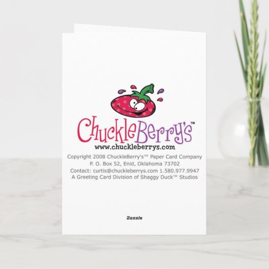 Halloween-Spaß Karte (Rückseite)