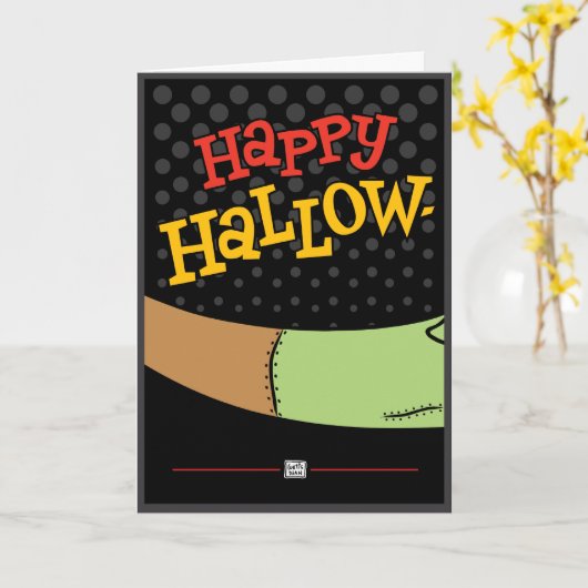 Halloween-Spaß Karte (Gelbe Blume)