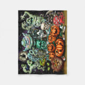 Halloween-Spaß Kunst Fleecedecke (Vorderseite)