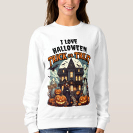 Halloween Spaß mit Kürbis und Gespenstern! Sweatshirt