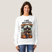 Halloween Spaß mit Kürbis und Gespenstern! Sweatshirt (Vorne ganz)