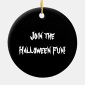 Halloween Spaß mit Pumpkins, Ghost & Hexen, ZSSG Keramik Ornament (Hinten)