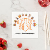 Halloween-Spaß Monster Bash Serviette (Beispiel)