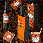 Halloween Spaß Orange/Black Flying Bats Pappbecher
