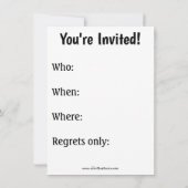 Halloween-Spaß-Party Einladungen für Halloween (Rückseite)