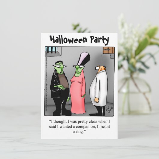 Halloween Spaß Party Einladungen "Spectickles" (Stehend Vorderseite)