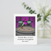 Halloween Spaß Postcard Postkarte (Stehend Vorderseite)