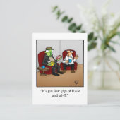 Halloween Spaß Postcard Postkarte (Stehend Vorderseite)