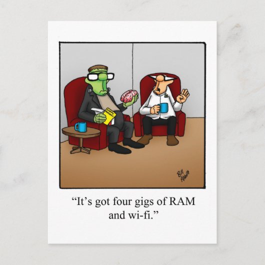 Halloween Spaß Postcard Postkarte (Vorderseite)