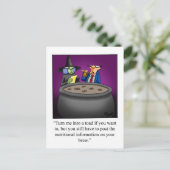 Halloween Spaß Postcard Postkarte (Stehend Vorderseite)