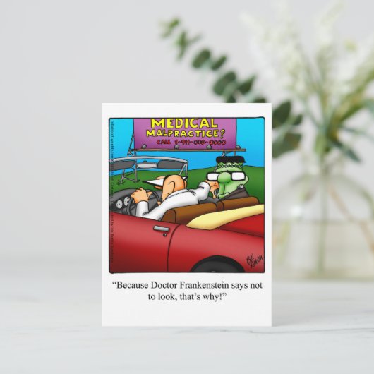 Halloween Spaß Postkarten "Spectickles" (Stehend Vorderseite)