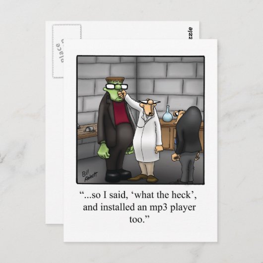 Halloween Spaß Postkarten "Spectickles" (Vorne/Hinten)