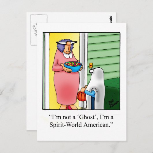 Halloween Spaß Postkarten "Spectickles" (Vorne/Hinten)