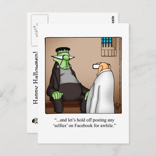 Halloween Spaß Postkarten "Spectickles" (Vorne/Hinten)