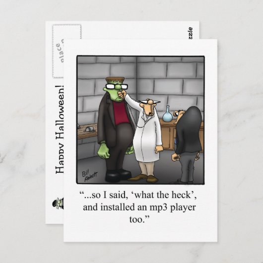 Halloween Spaß Postkarten "Spectickles" (Vorne/Hinten)