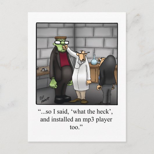 Halloween Spaß Postkarten "Spectickles" (Vorderseite)