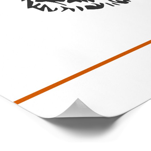 Halloween Spaß | Rotzunge und Katzentrick oder Tre Poster (Ecke)