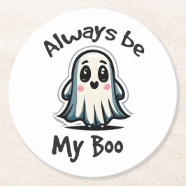 Halloween-Spaß Runder Pappuntersetzer