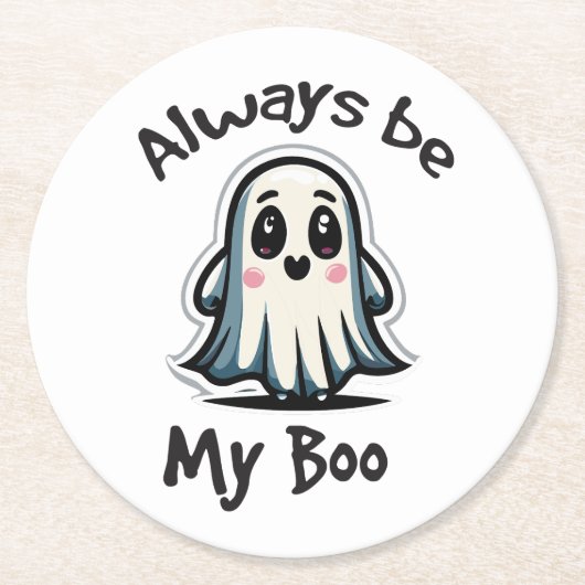 Halloween-Spaß Runder Pappuntersetzer (Vorderseite)