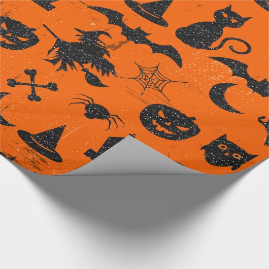 Halloween-Spaß-Thema Geschenkpapier (Ecke)