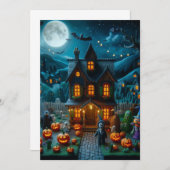 Halloween Spaß und Spooky Einladungen (Vorne/Hinten)