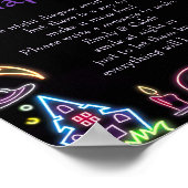 Halloween "Spate Night Diapers" Baby Showspiel Po Poster (Ecke)