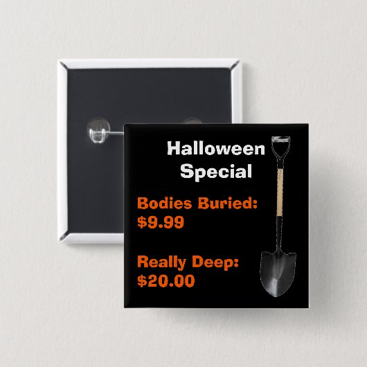 Halloween Special Button (Vorne & Hinten)