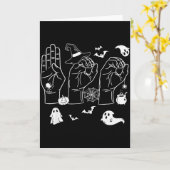 Halloween Sped Teacher Boo In Asl Boo Hands Sign L Karte (Gelbe Blume)
