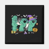 Halloween Sped Teacher Boo in Asl Boo Handzeichen Magnet (Vorne)