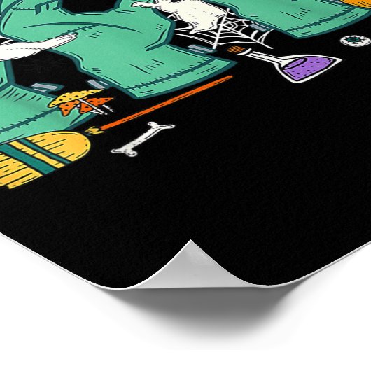 Halloween Sped Teacher Boo in Asl Boo Handzeichen  Poster (Ecke)